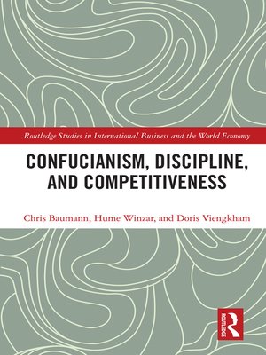 cover image of Confucianism, Discipline, and Competitiveness